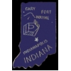 INDIANA PIN IN STATE SHAPE PINS